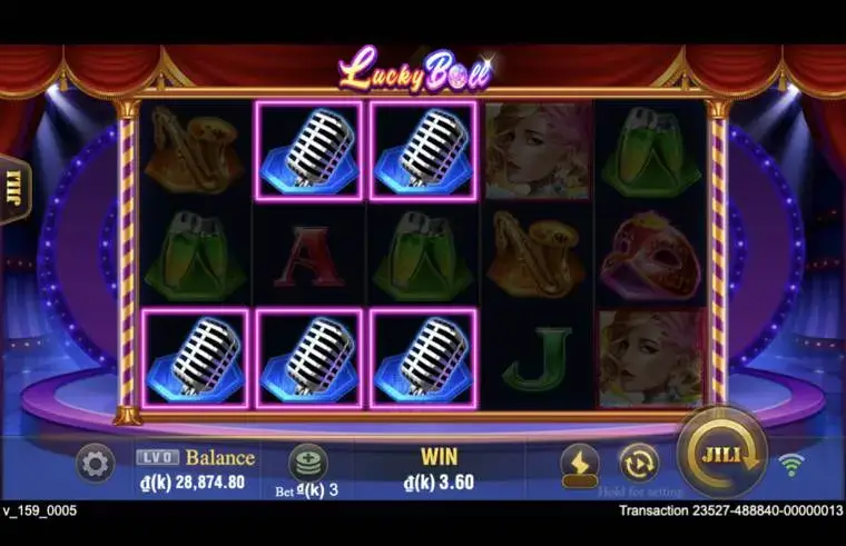 Ảnh màn hình gameplay game Lucky Ball (slot JILI) chơi tại LC79