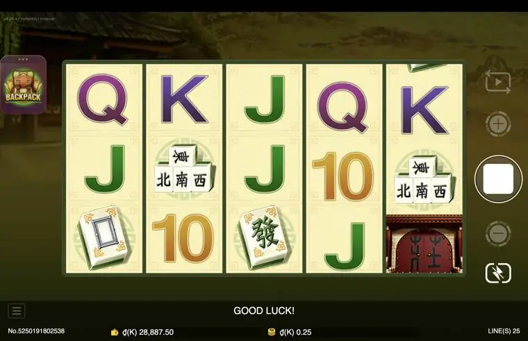 Ảnh màn hình gameplay game Mahjong (slot JDB) chơi tại LC79