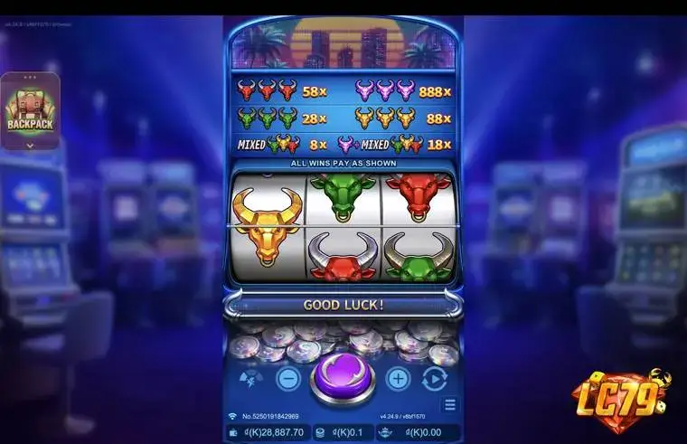 Ảnh bảng biểu tượng & tính năng game NIGHT MARKET (slot FC) chơi tại LC79