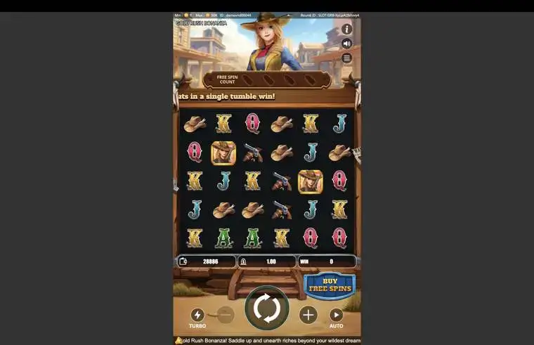 Ảnh màn hình gameplay game GOLD RUSH BONANZA (Kingmidas #) (slot) chơi tại LC79