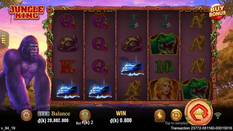 Ảnh bảng biểu tượng & tính năng game Jungle King (slot JILI) chơi tại LC79