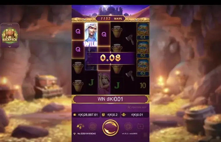 Ảnh màn hình gameplay game Open Sesame Mega (slot JDB) chơi tại LC79