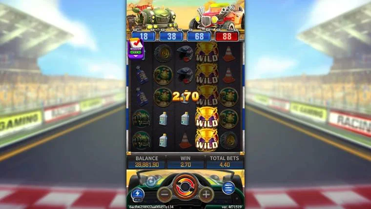 Ảnh giao diện chính game ANIMAL RACING (slot FC) chơi tại LC79