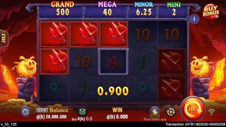 Ảnh bảng biểu tượng & tính năng game Devil Fire 2 (slot JILI) chơi tại LC79