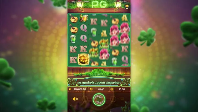 Ảnh màn hình gameplay game Lucky Clover Riches (slot PG) chơi tại LC79
