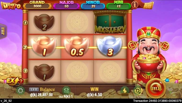 Ảnh giao diện chính game Money Pot (slot JILI) chơi tại LC79